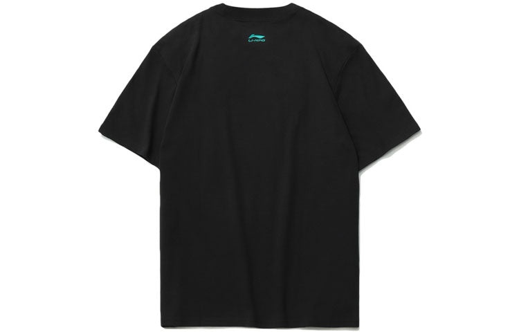 Li-Ning Graphic Loose Fit T-shirt 'Black' AHSR075-2 - 2