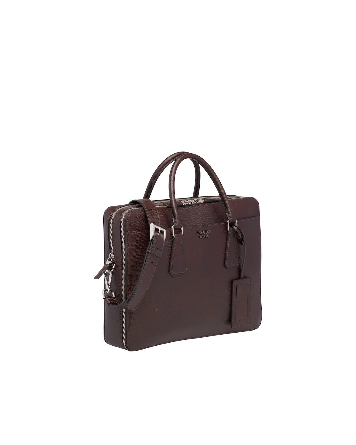 Saffiano Leather Briefcase - 3