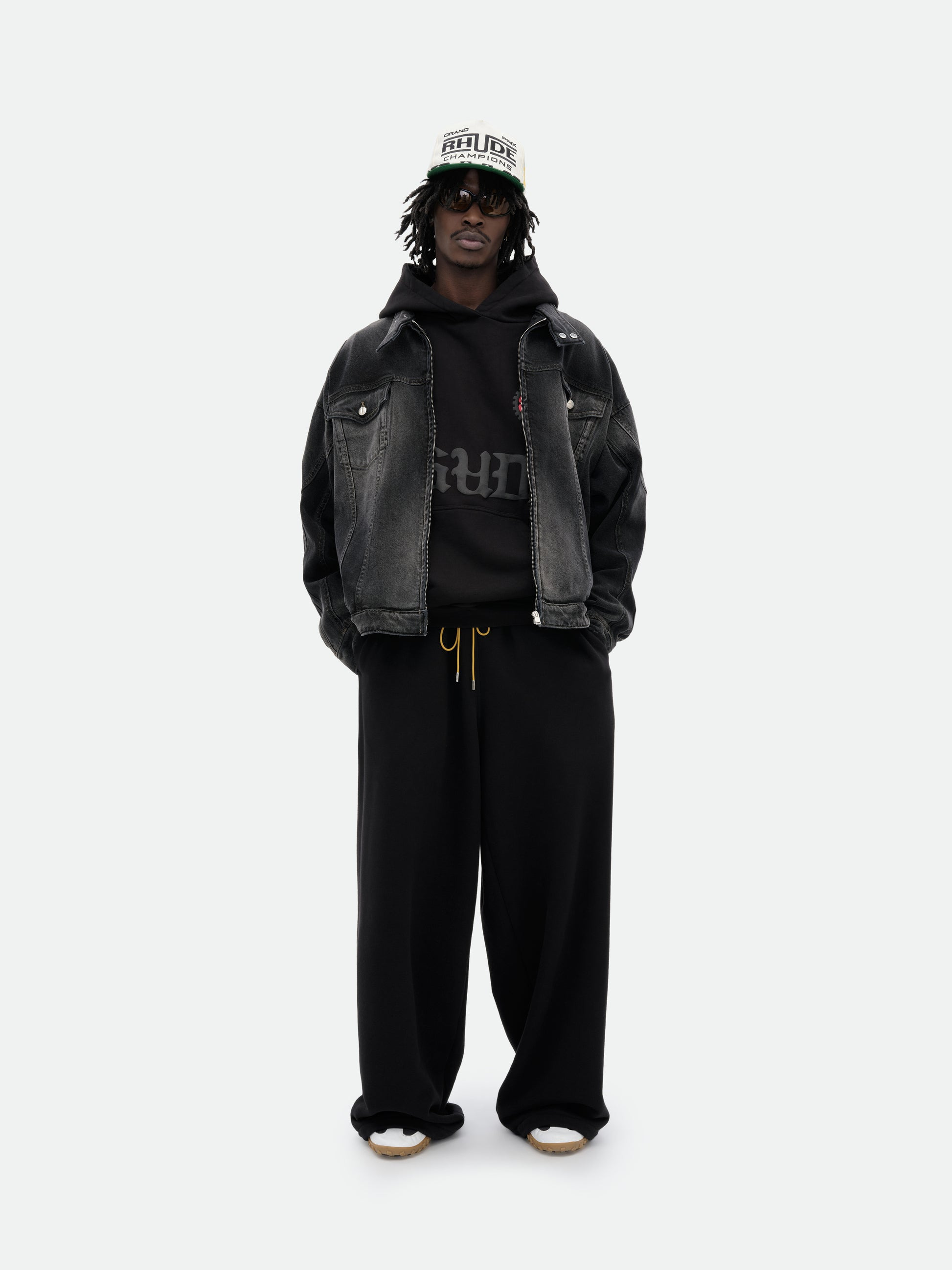 RHUDE COTE D'AZUR CREST OVERSIZED HOODIE - 8
