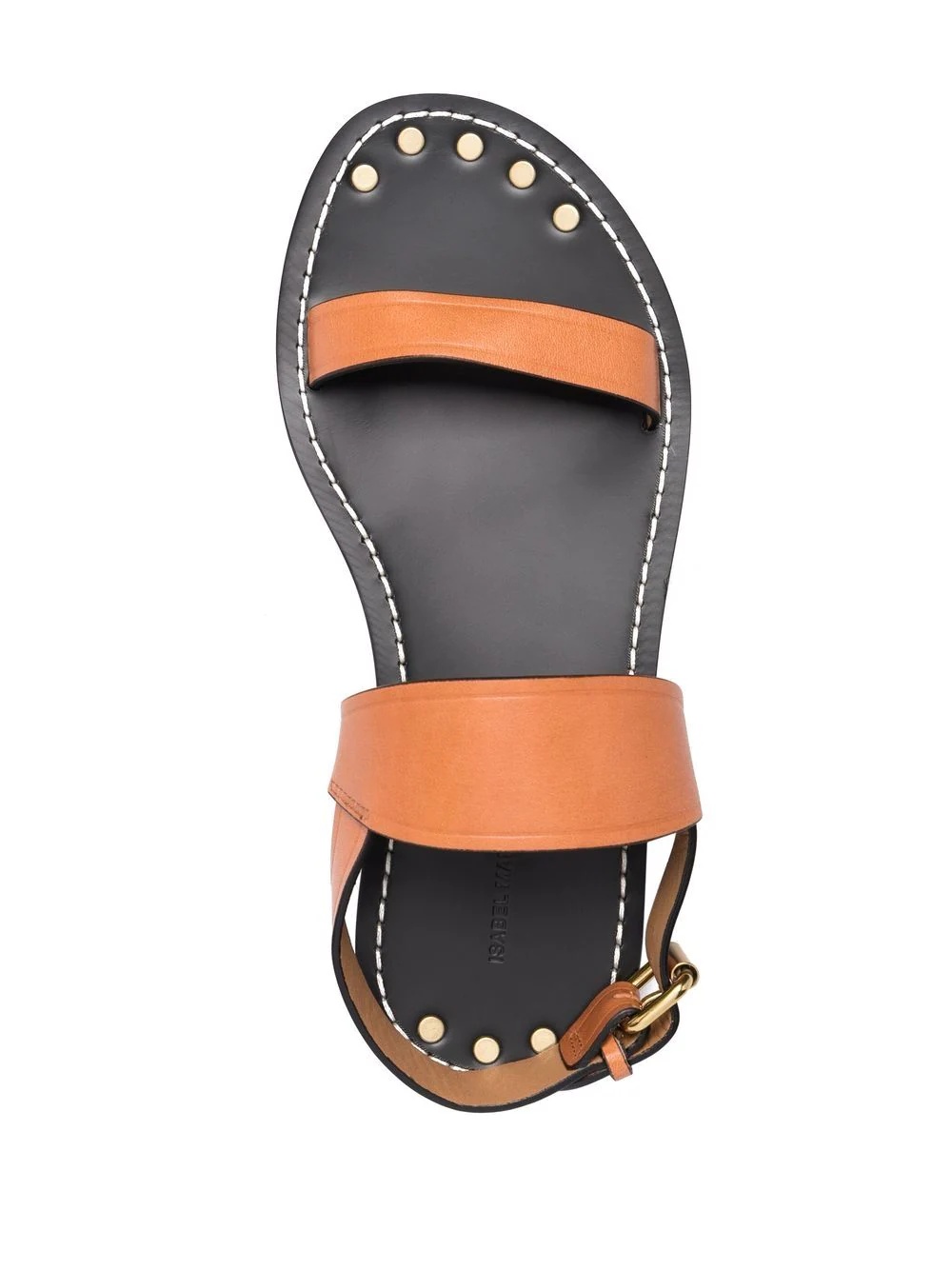 stud detail leather sandals - 4