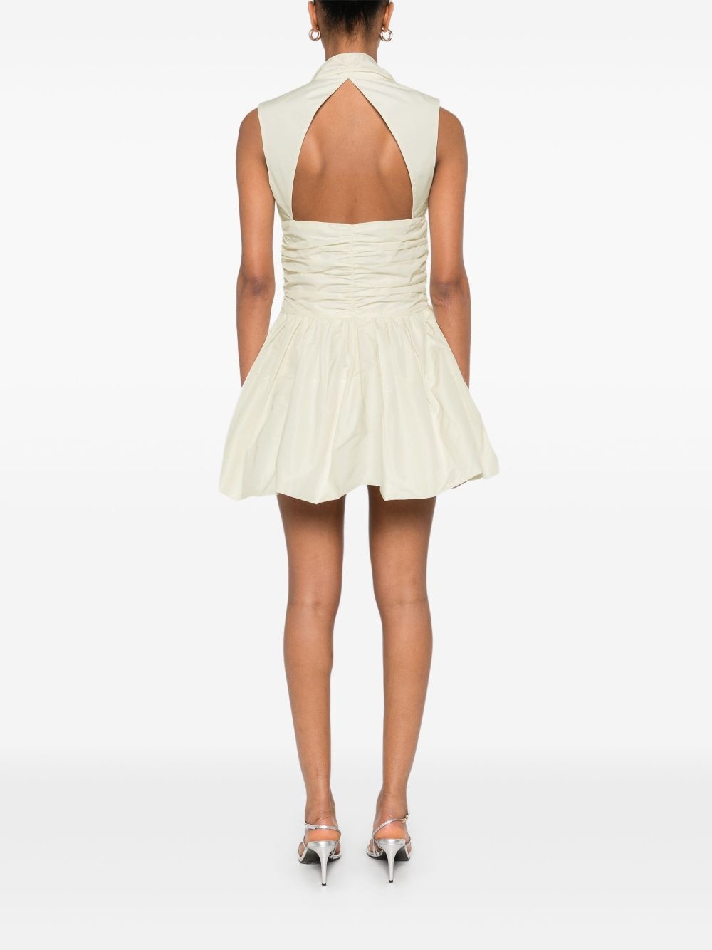 open-back bubble mini dress - 4