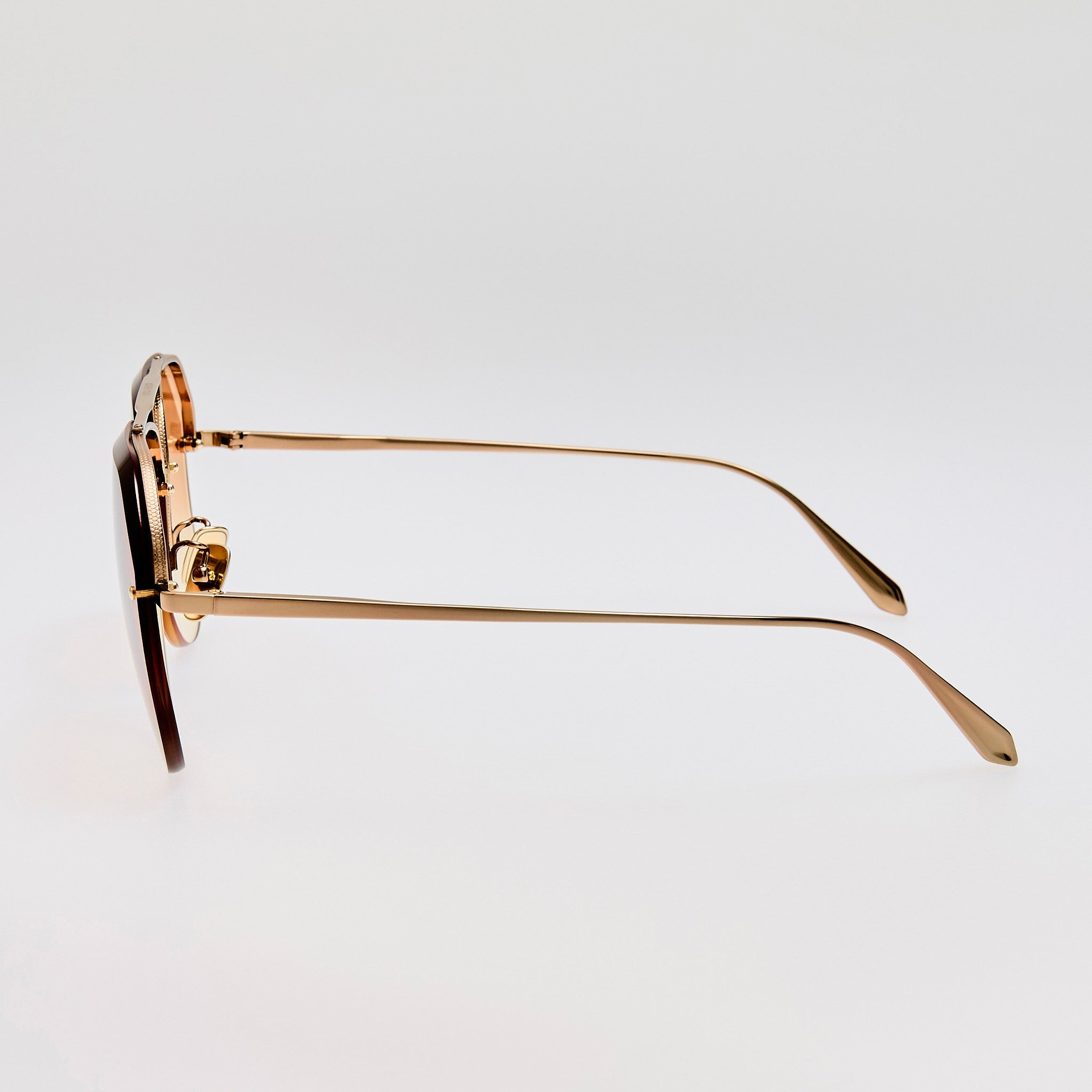 Quynh Sunglasses in Camel and Gold - 6