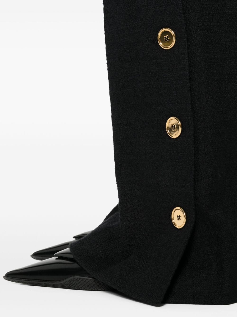 tweed flared trousers - 5