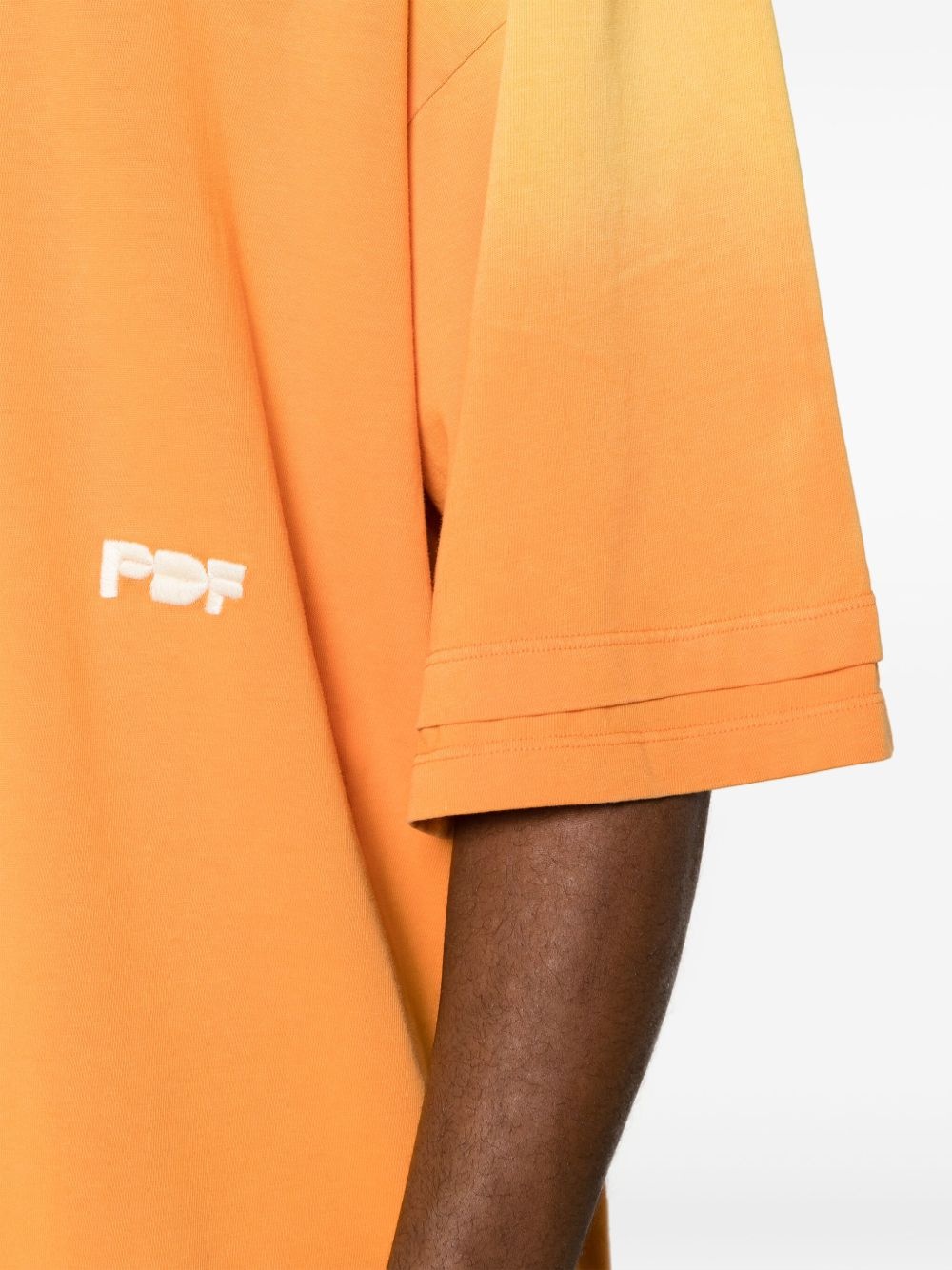 logo-embroidered cotton T-shirt - 5