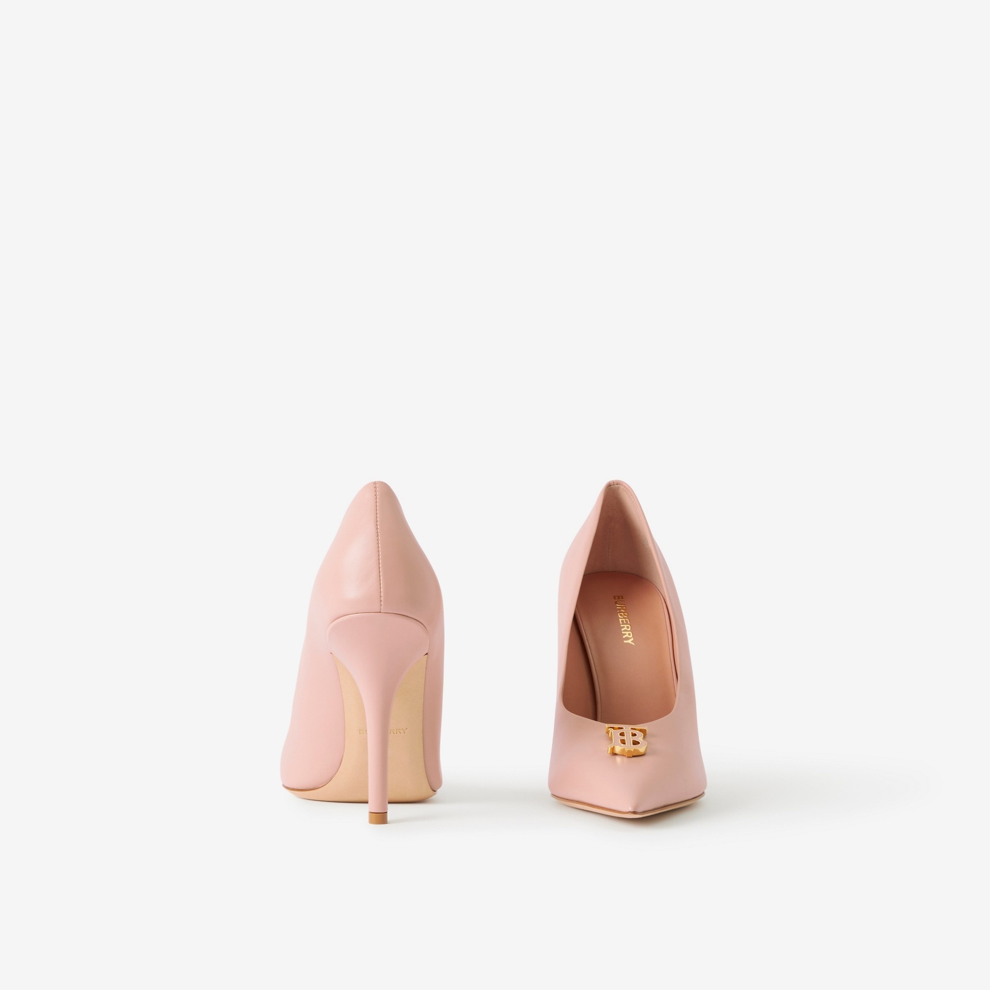 Monogram Motif Leather Point-toe Pumps - 4