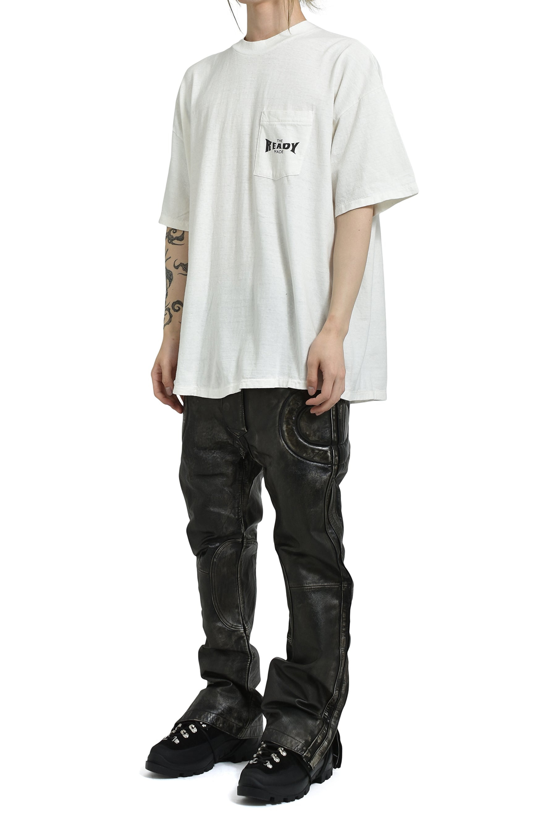 S/S POCKET T-SHIRT / WHT - 4