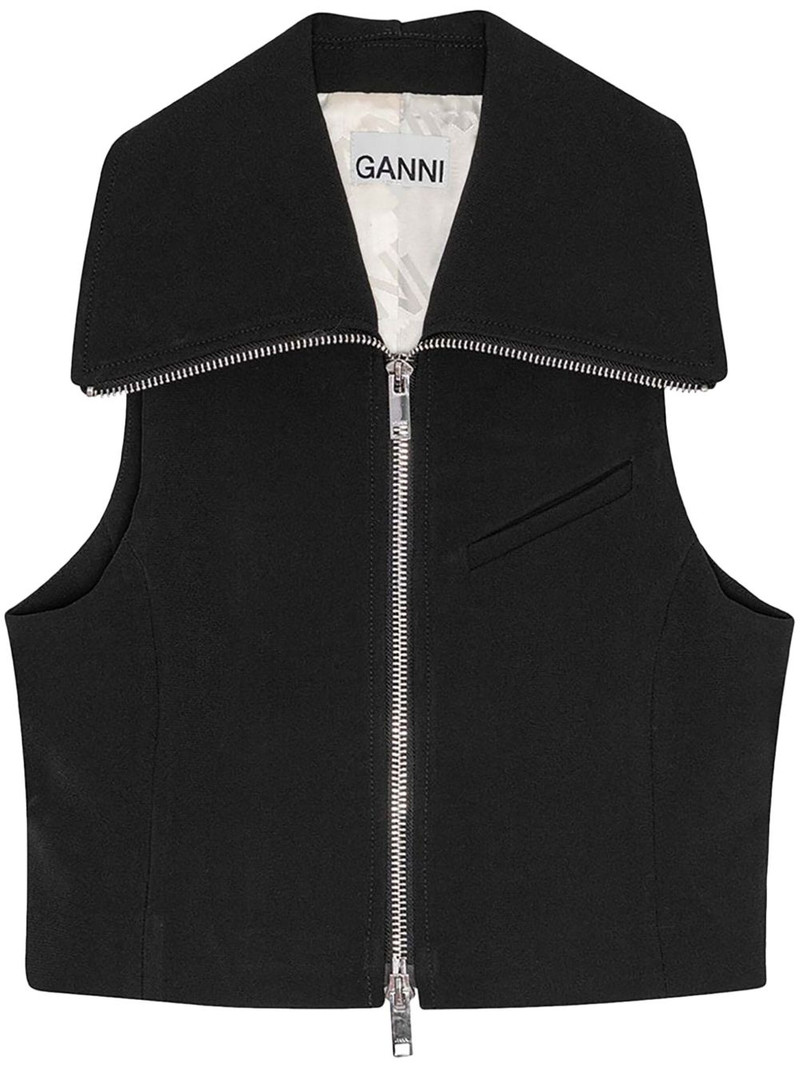sleeveless zipped vest 1