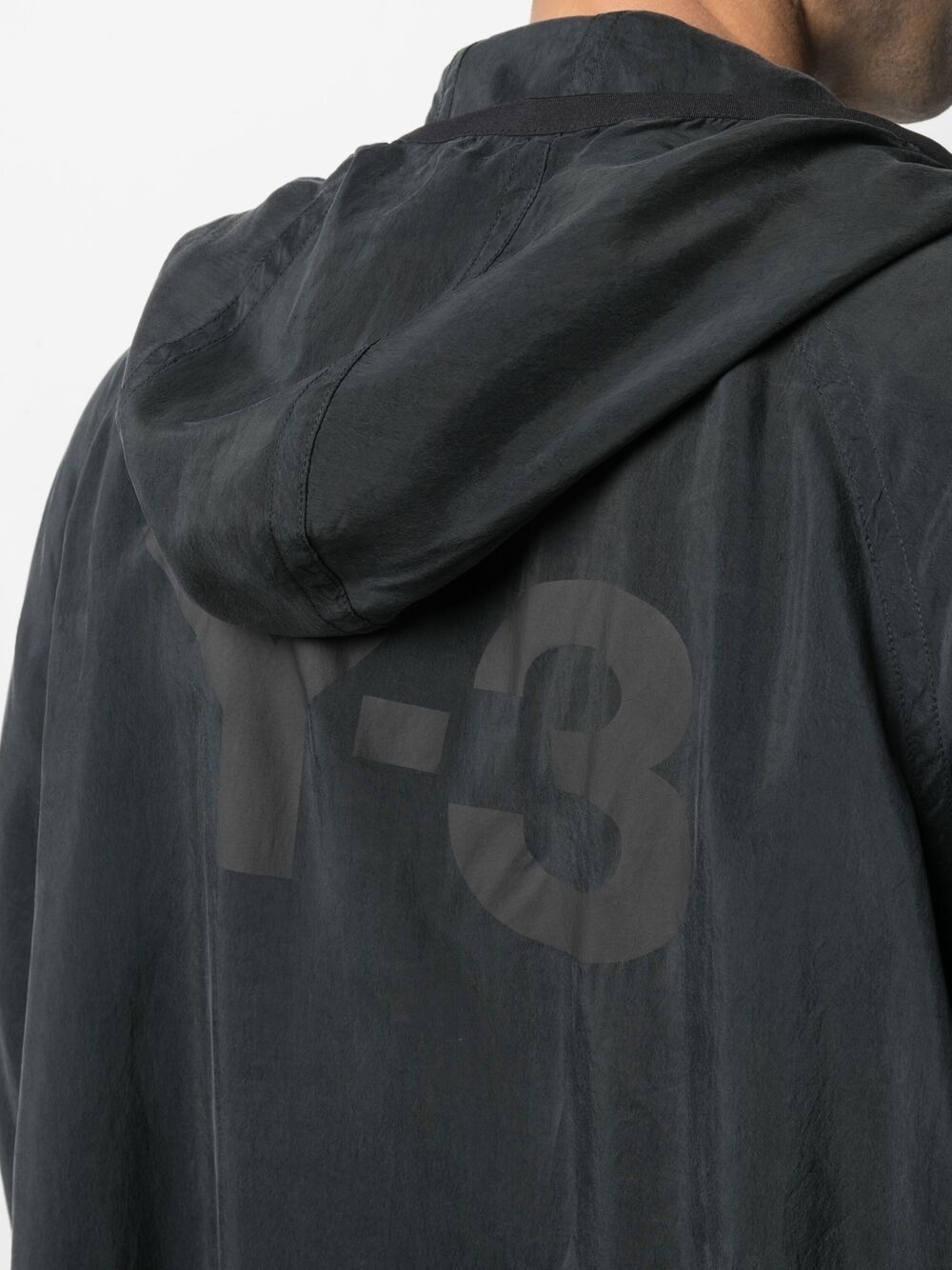 CH3 logo-print hooded jacket - 5