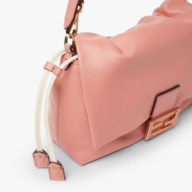 FENDI Mamma Baguette Medium Pink nappa leather bag outlook