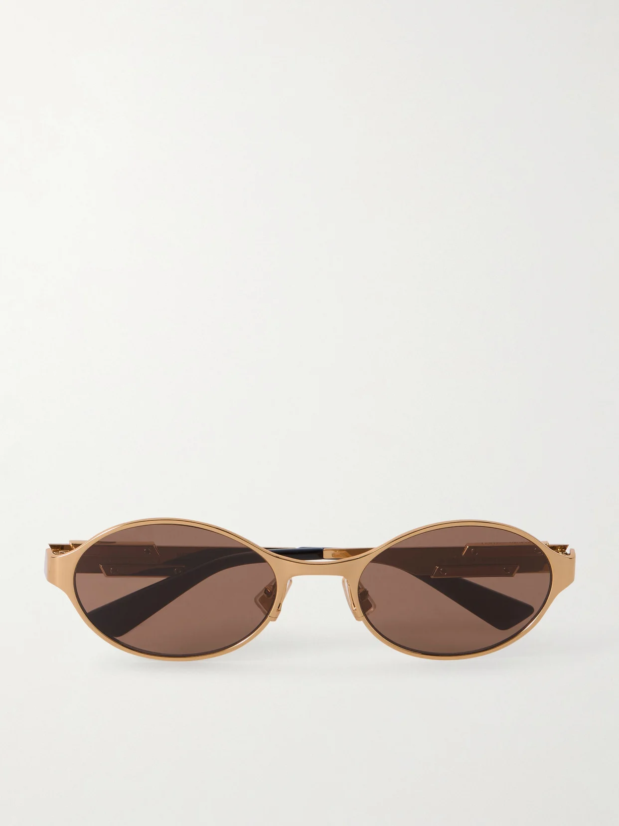 Ribbon Round-frame Gold-tone Sunglasses - 1