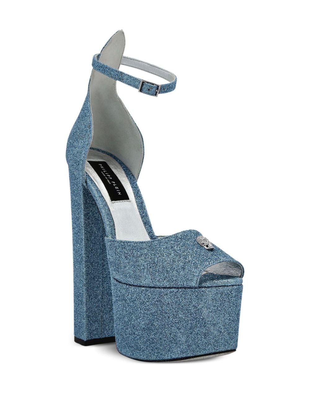 Glitter 120mm platform sandals - 2