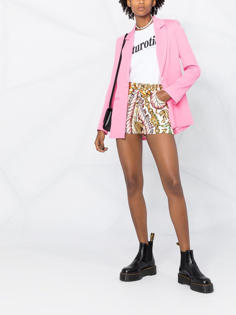 rope and chain-print shorts - 2