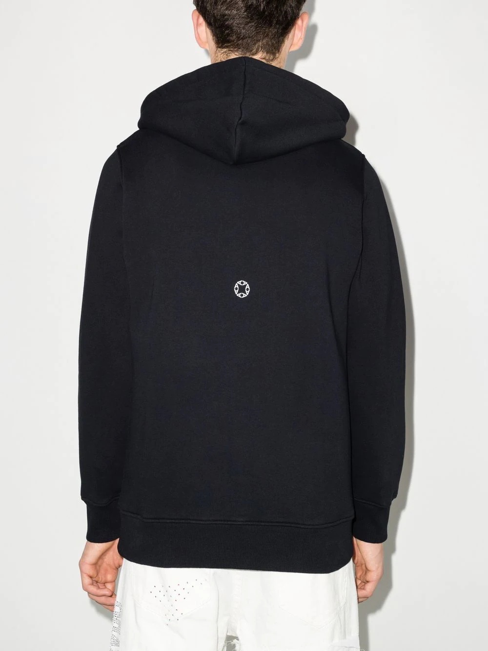 logo-print drawstring hoodie - 3