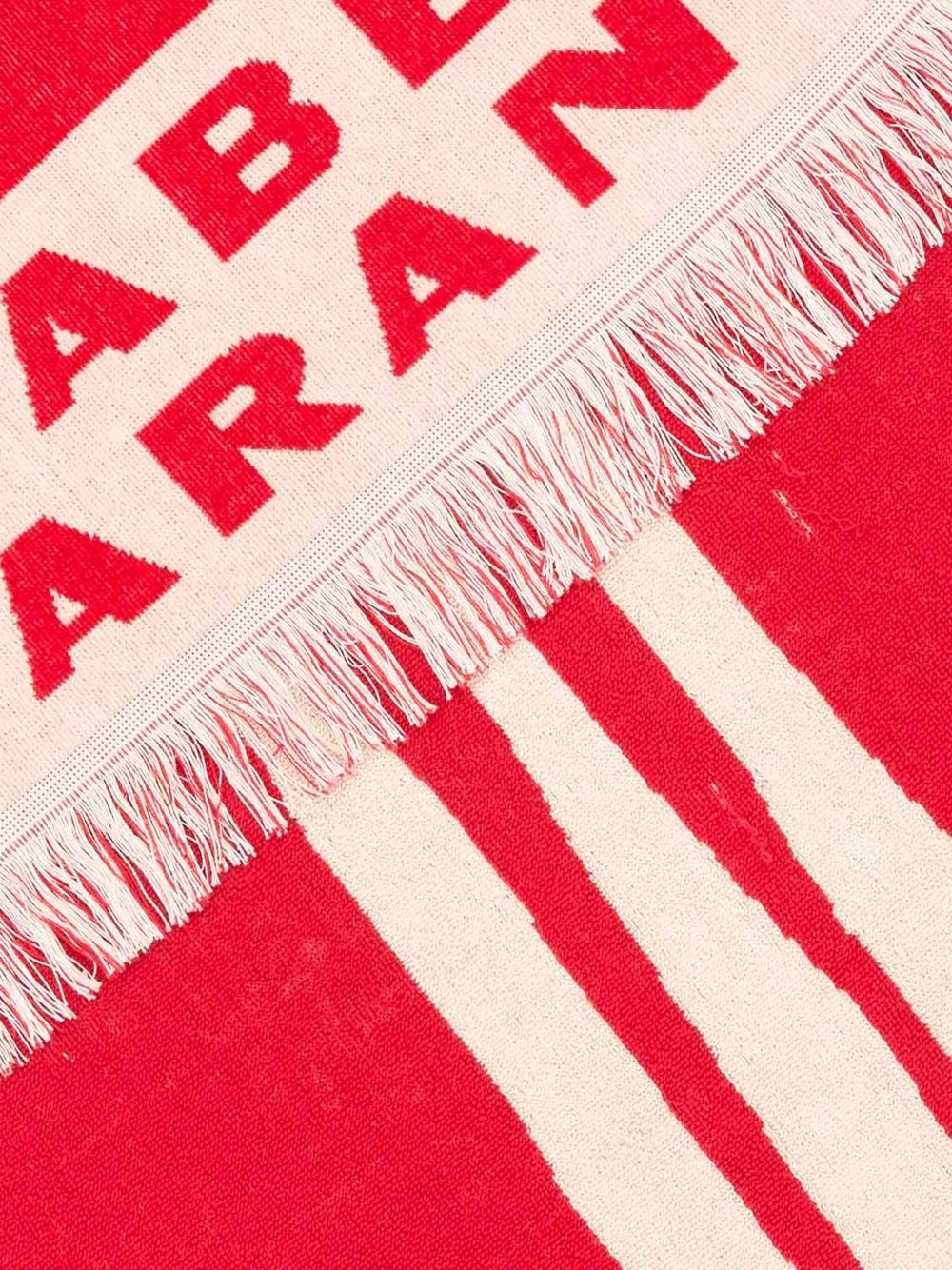 logo-jacquard beach towel - 2