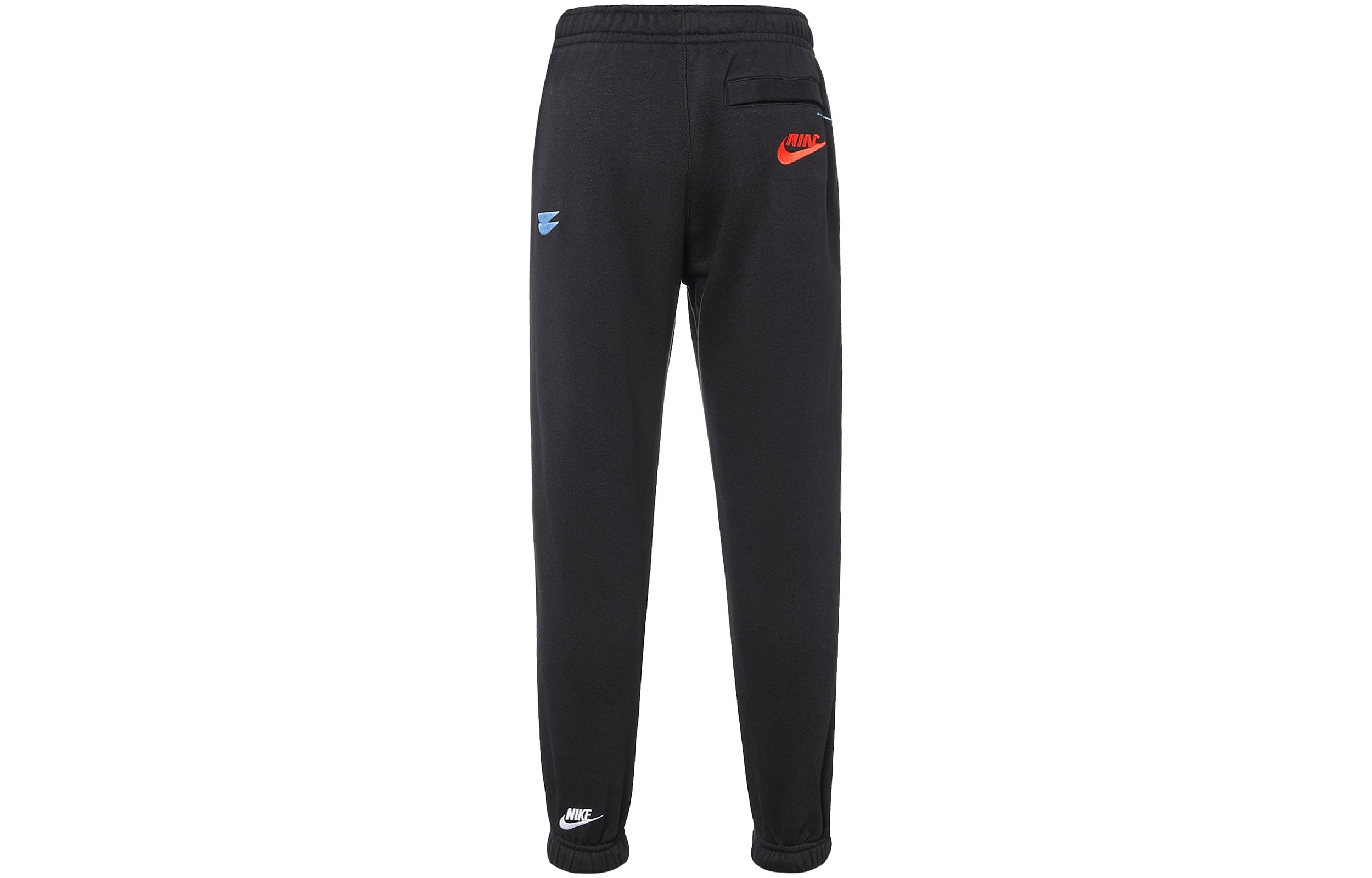 Men's Nike Logo Embroidered Bundle Feet Sports Pants/Trousers/Joggers Autumn Black DM6872-010 - 2