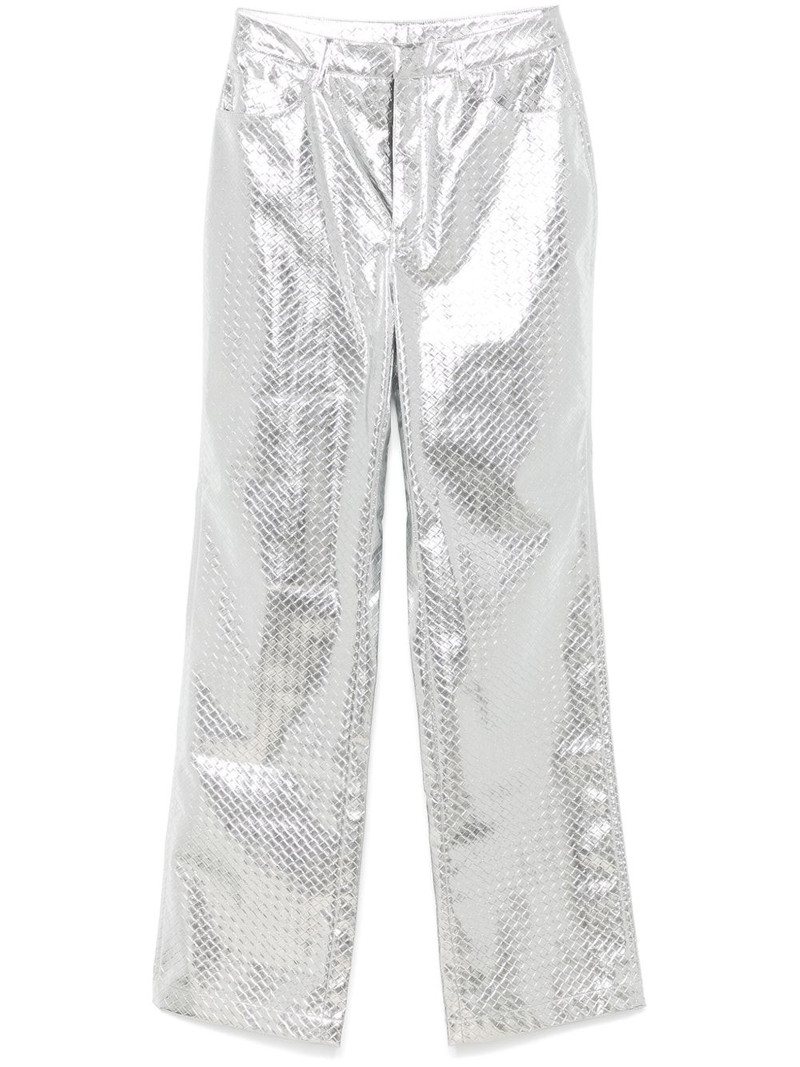 braided straight-leg trousers 1