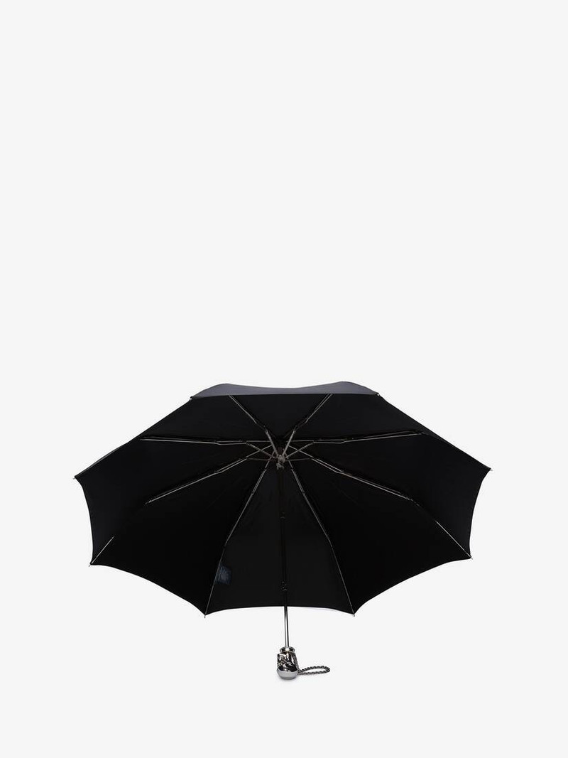 Women's Black Skull Umbrella in Black 3