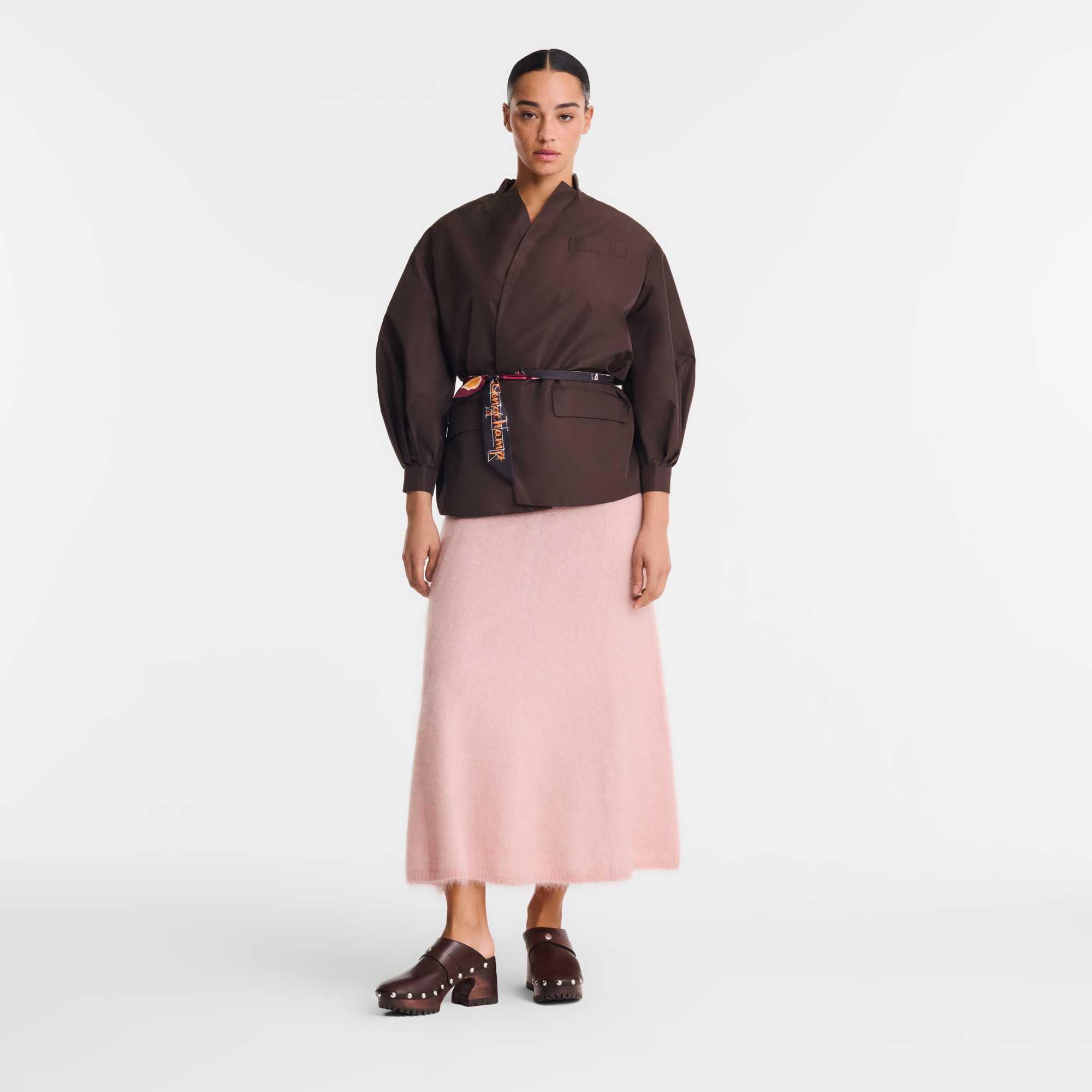 Kimono jacket Mocha - Technical taffeta - 2