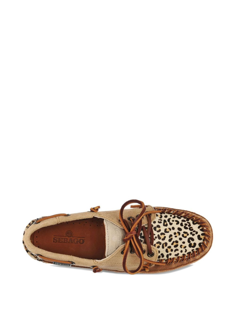 SEBAGO animal-print laced moccasins outlook