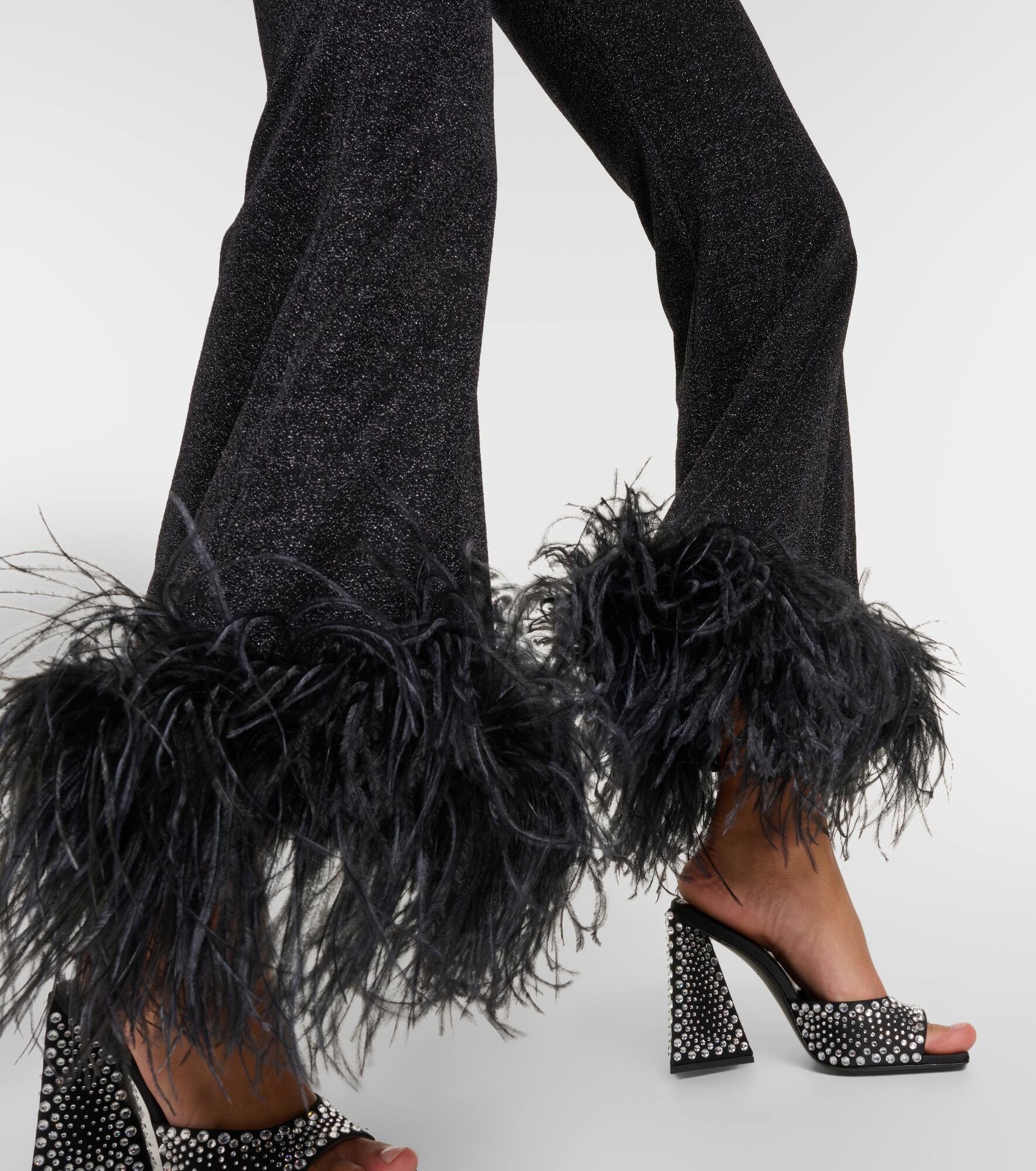 Feather-trimmed jumpsuit - 5