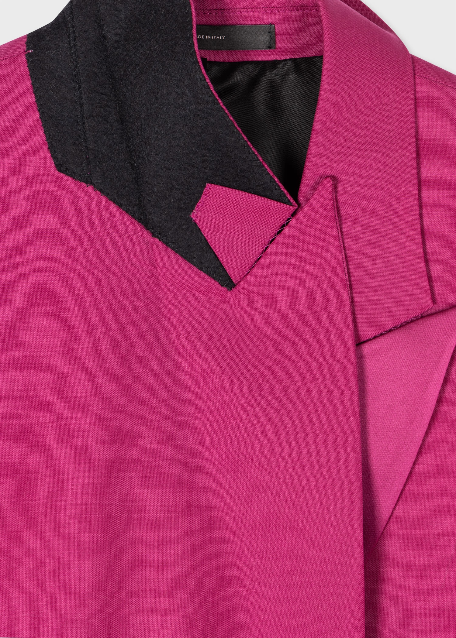 Magenta Wool-Mohair Double Breasted Suit - 2