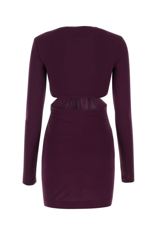 Dsquared Woman Plum Viscose Mini Dress - 2