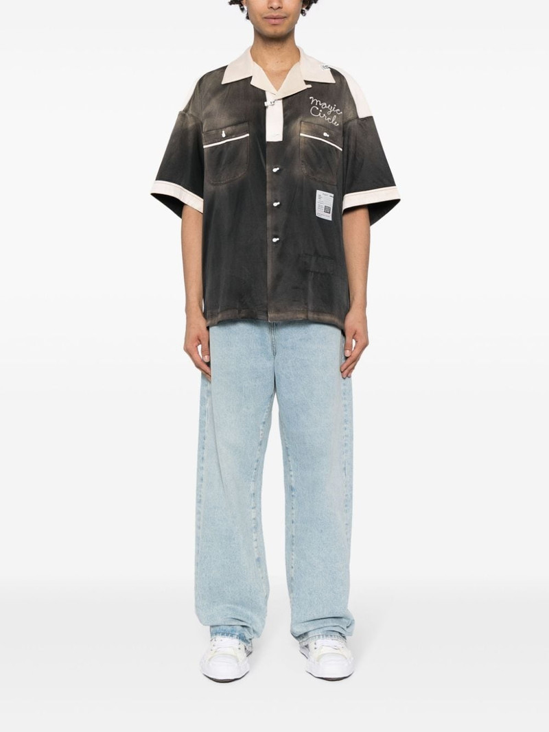 Maison MIHARAYASUHIRO Bowling faded-effect shirt outlook