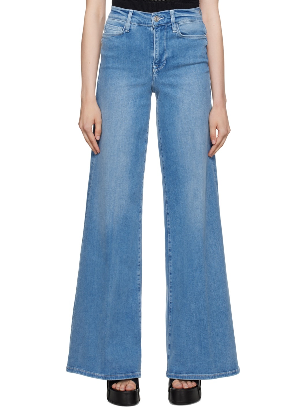 Blue 'Le Palazzo' Jeans - 1