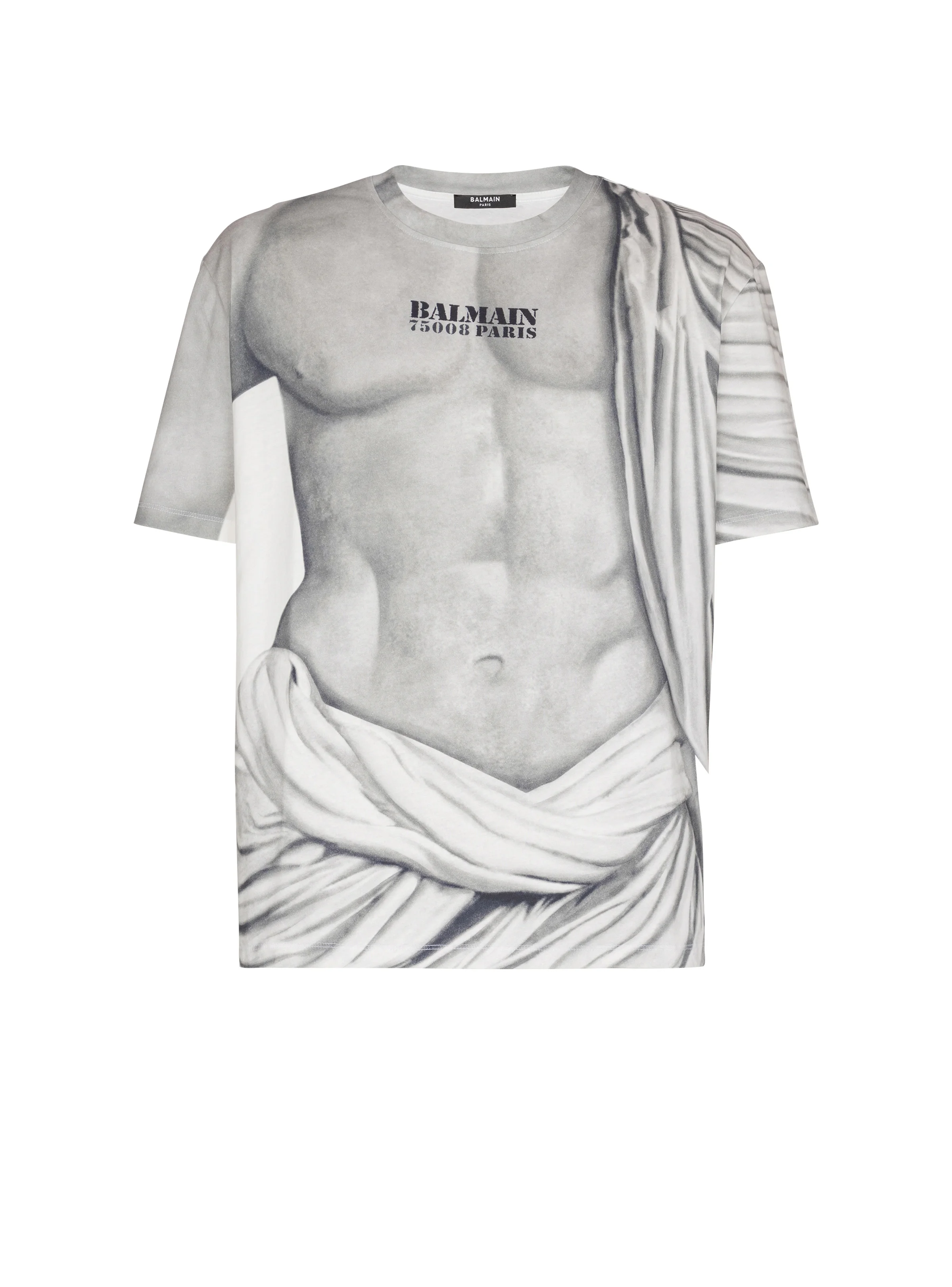 Logo T-shirt with Statue print - 1