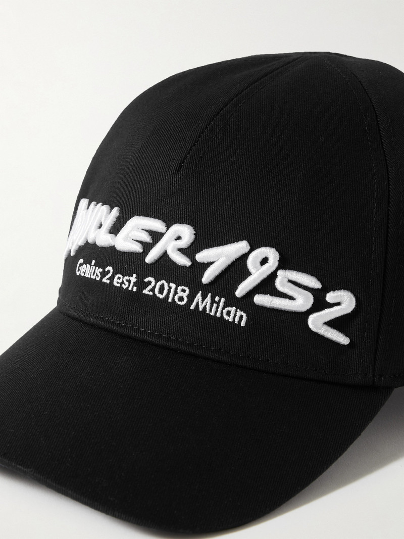 2 Moncler 1952 Logo-Embroidered Cotton-Twill Baseball Cap 4