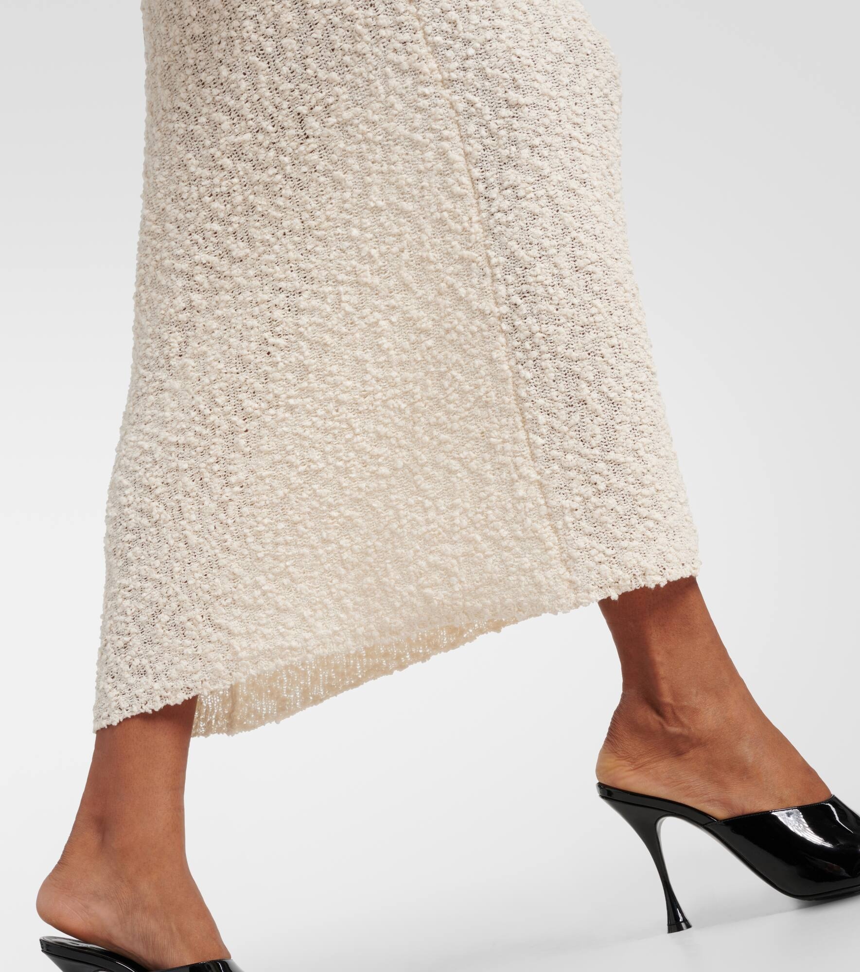 Cotton-blend bouclé midi dress - 5