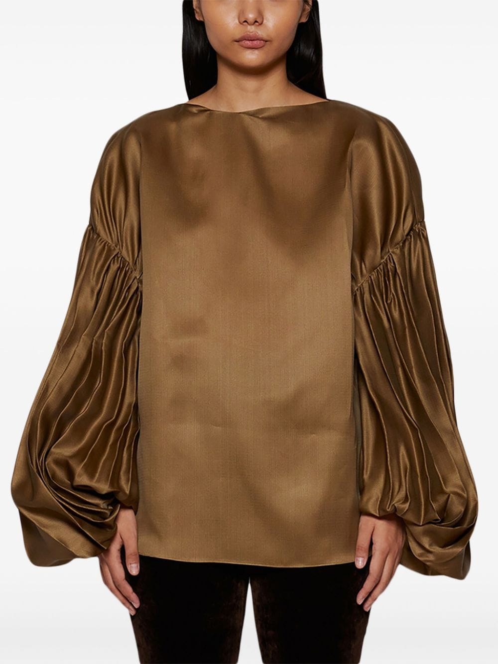 Quico pleat-detail silk blouse - 3