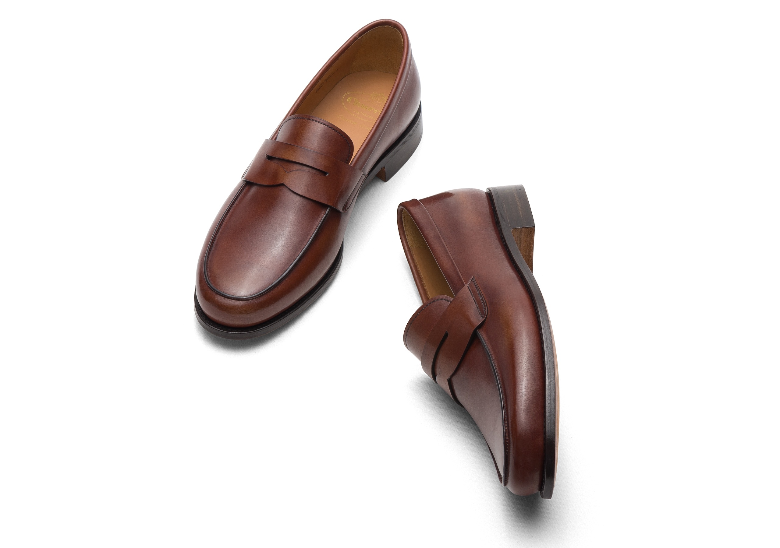 Milford
Bleached Calfskin Loafer Burnt - 2