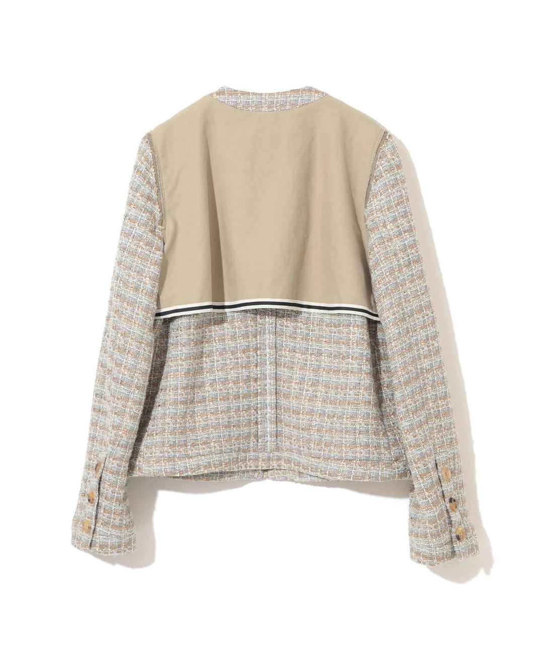 Tweed Jacket With Wool Blend Glitter - 2
