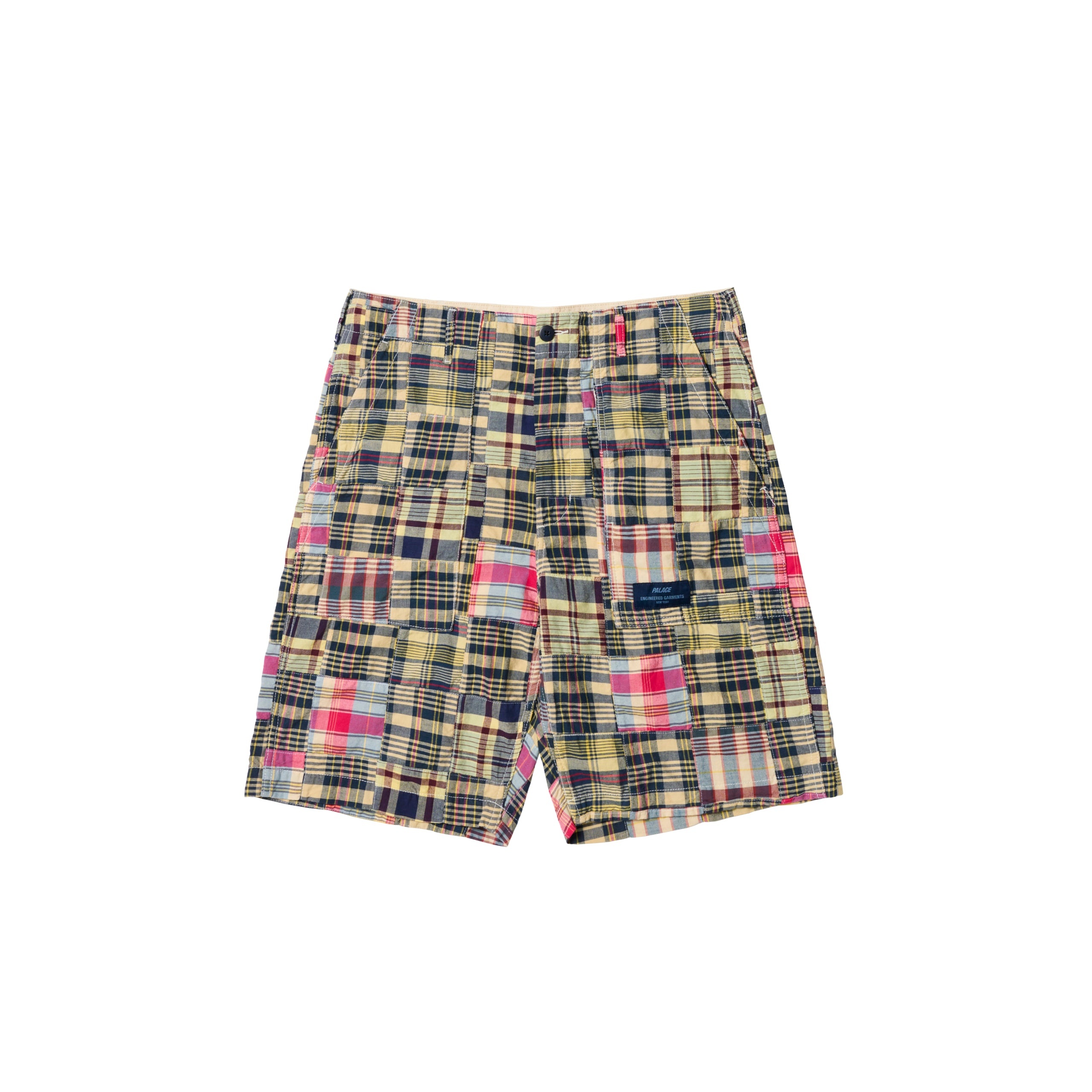 PALACE ENGINEERED GARMENTS PATCH WORK MADRAS SHORT MULTI - 1