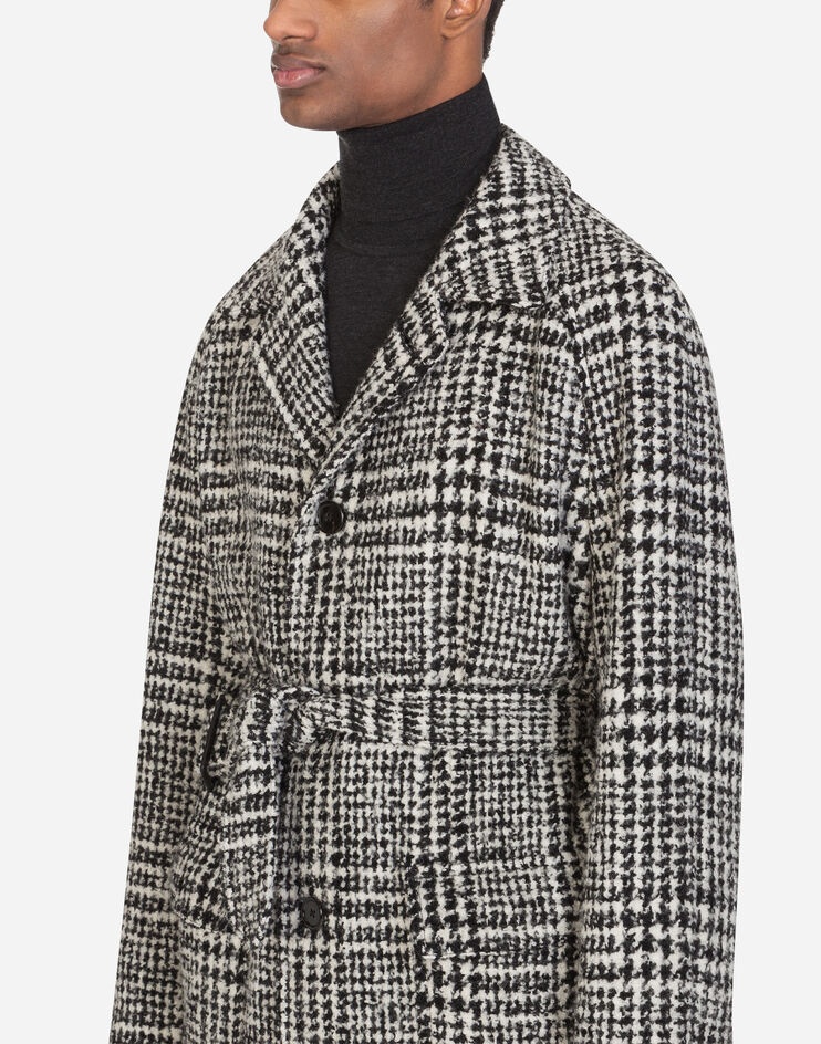 Glen plaid wool coat - 4