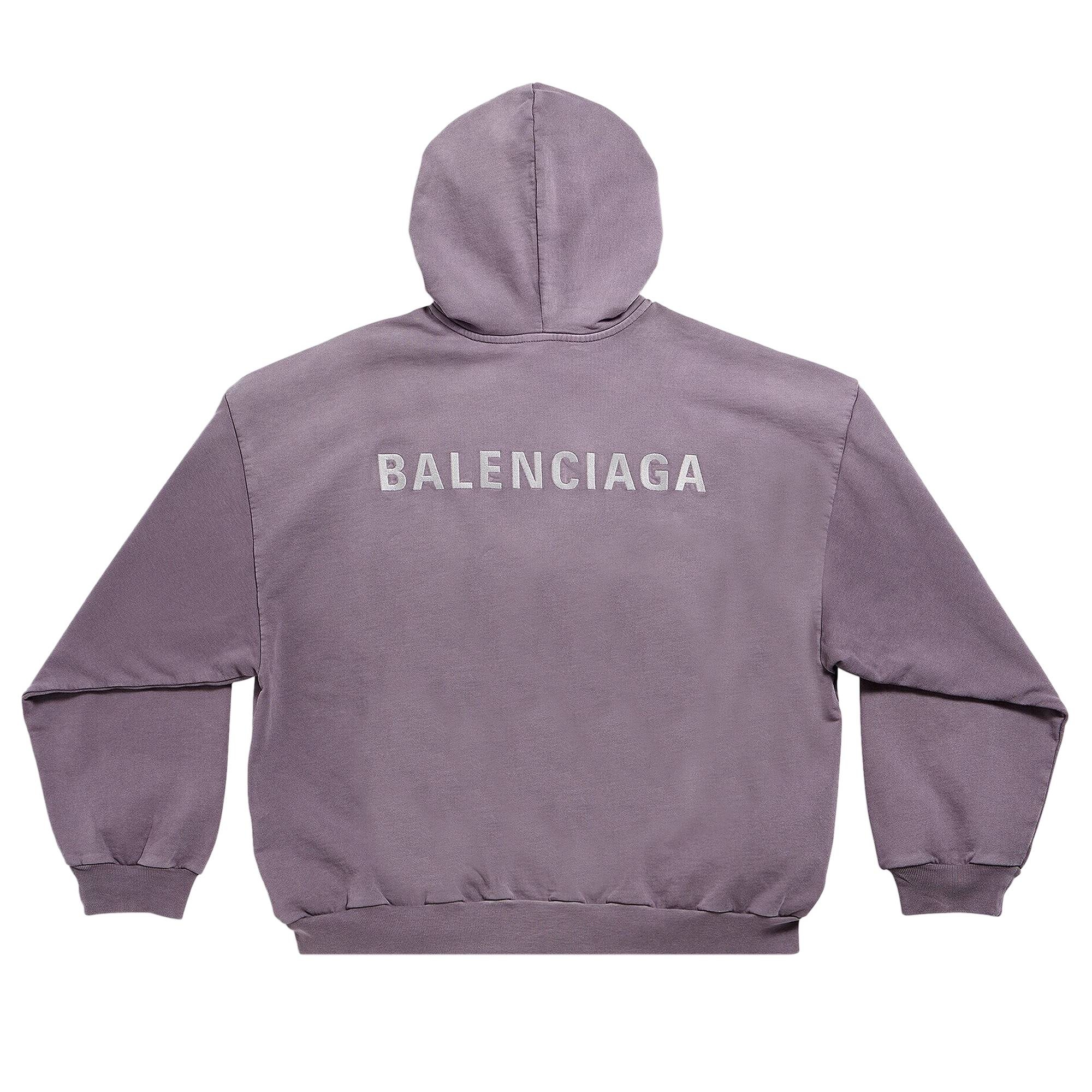 Balenciaga Medium Fit Hoodie 'Purple' - 2