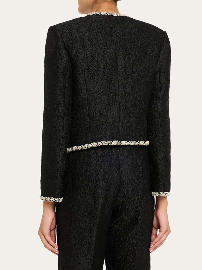 Luma Crystal Rose Brocade Jacket 3