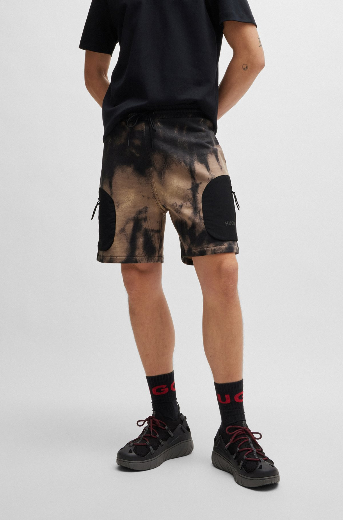 COTTON-TERRY RELAXED-FIT SHORTS WITH LOGO PRINT - 2
