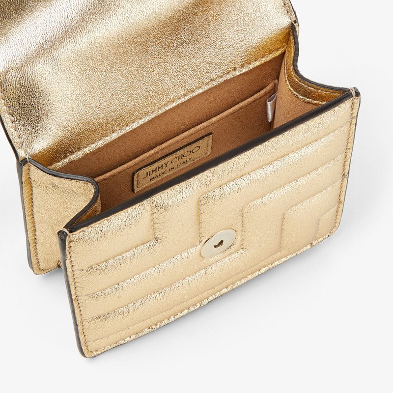 Micro Varenne Avenue Quad
Gold Avenue Nappa Leather Mini Bag 4