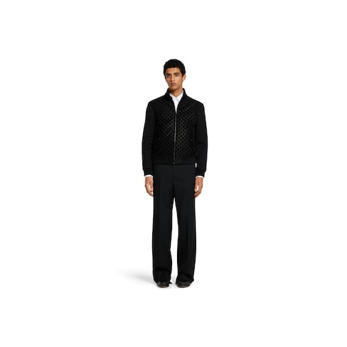 Embossed GG suede bomber jacket - 2