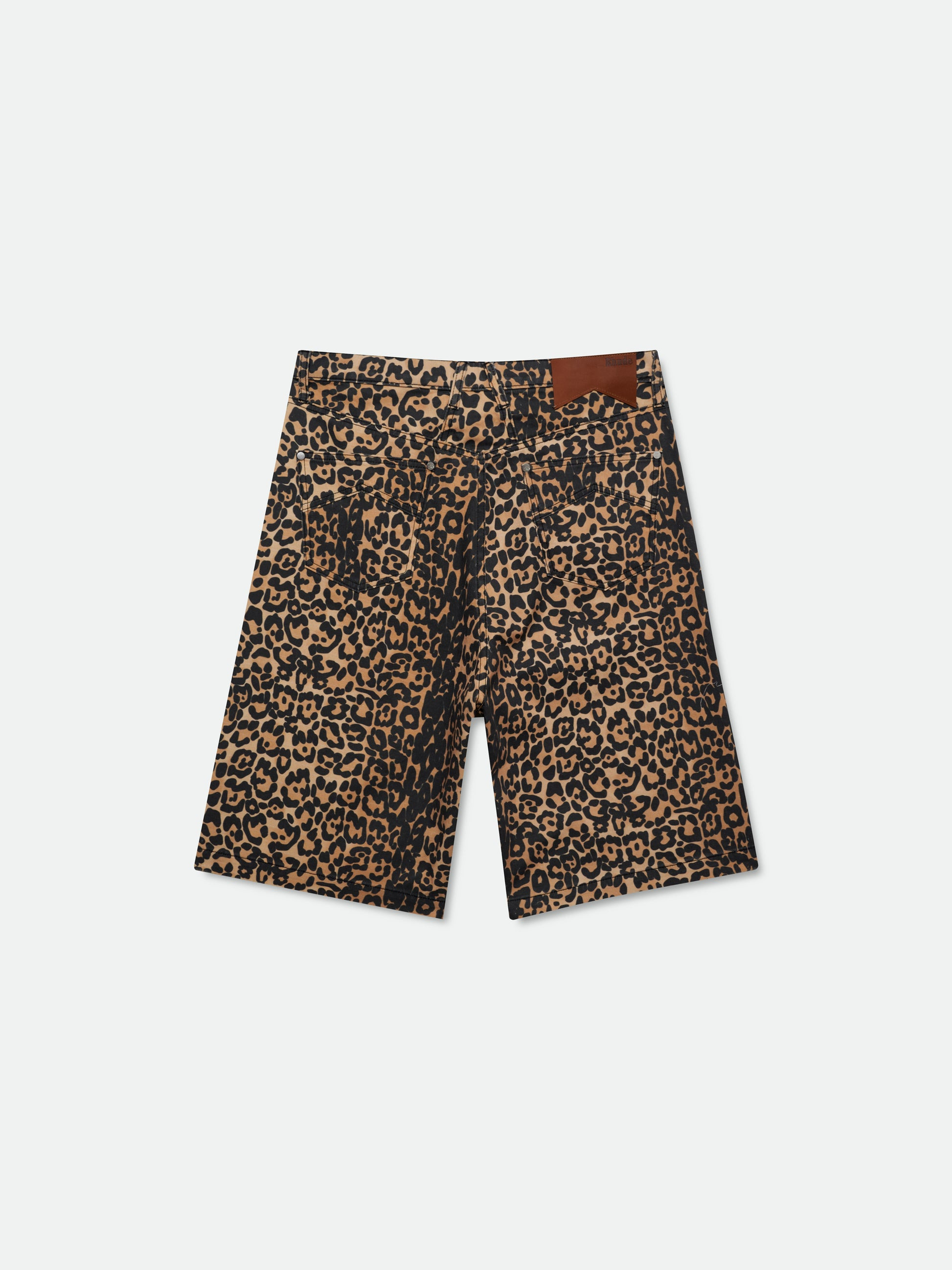 LEOPARD TRAXEDO BAGGY SHORT - 2