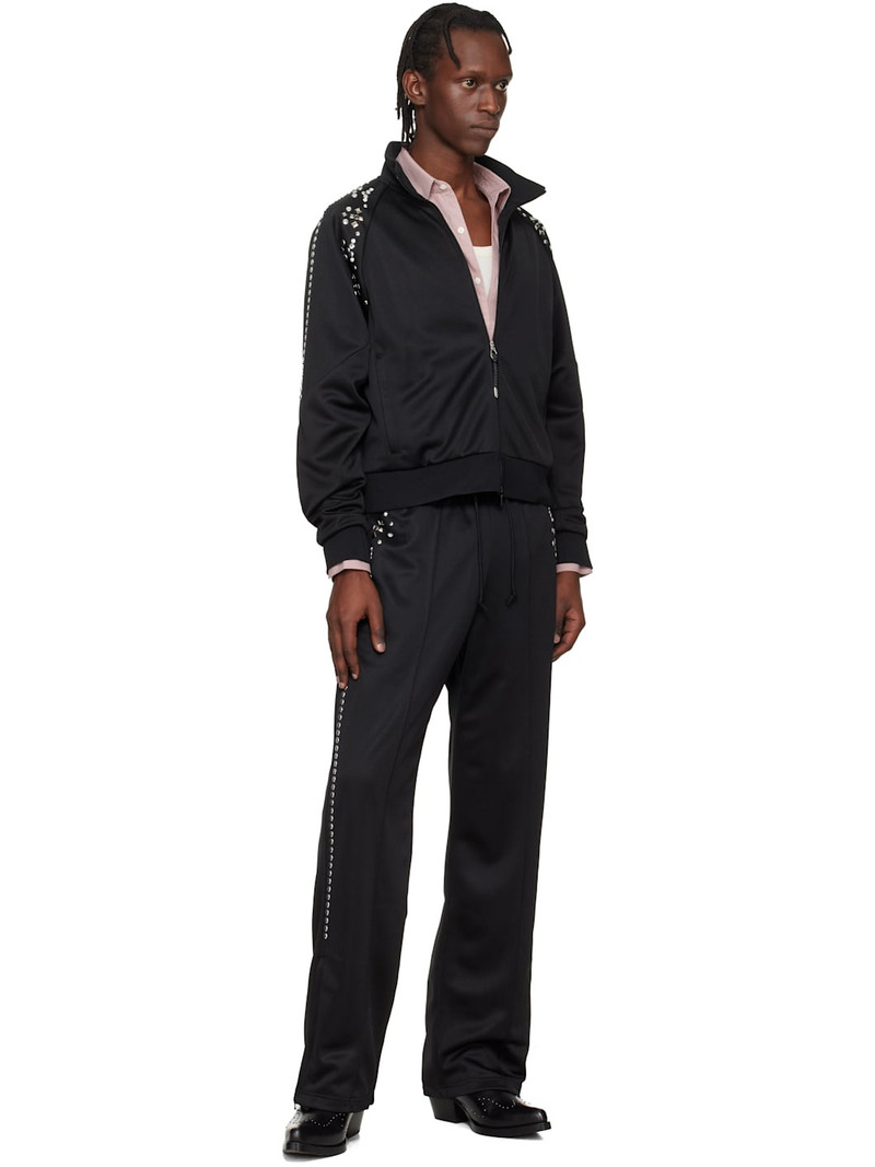 TOGA VIRILIS Black Jersey Track Jacket outlook