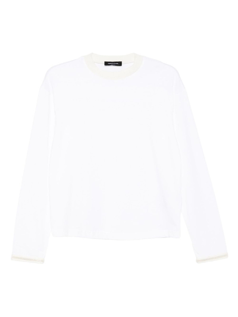 embellished long-sleeve sweater 1