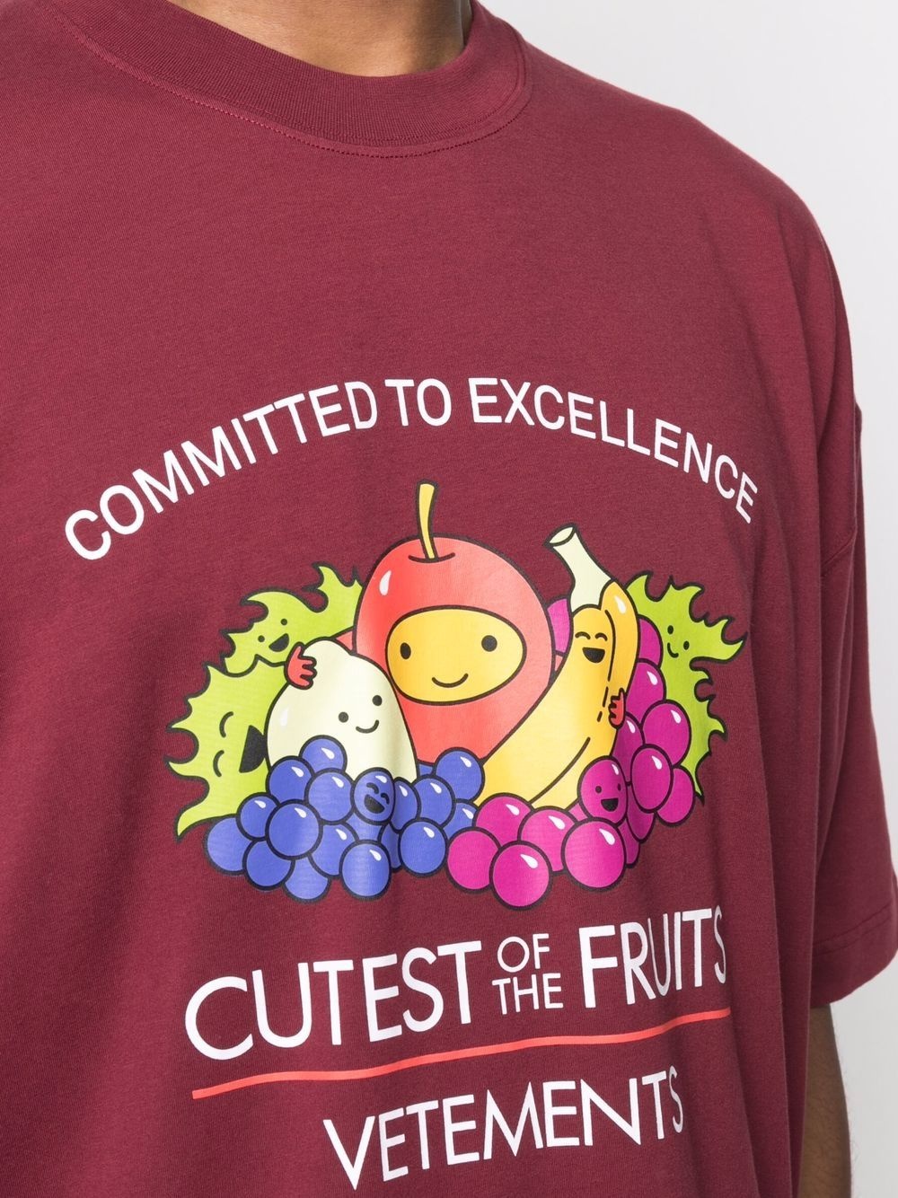 fruit-print oversized T-shirt - 6