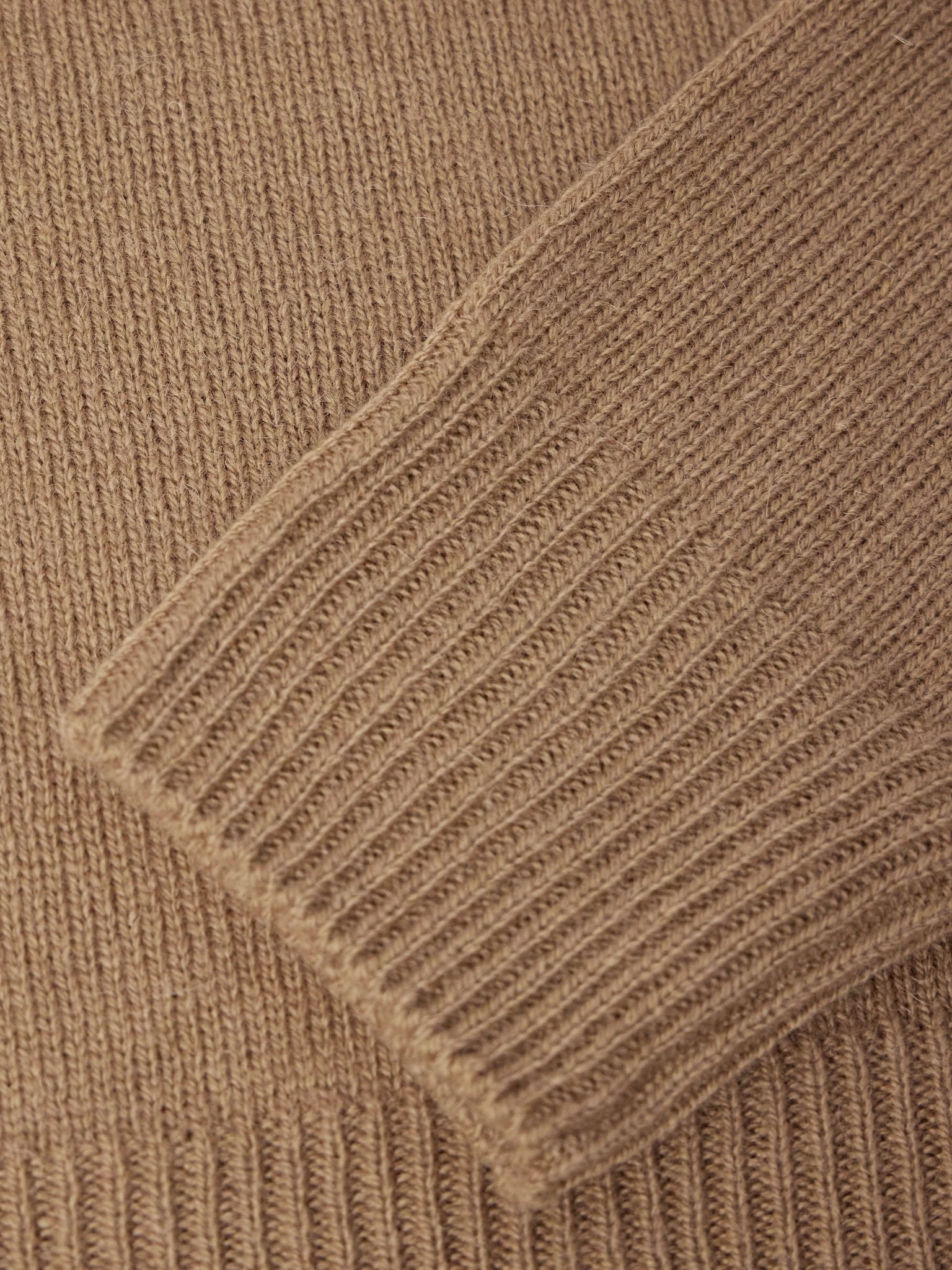 Alpaca and Virgin Wool-Blend Sweater Tan - 6