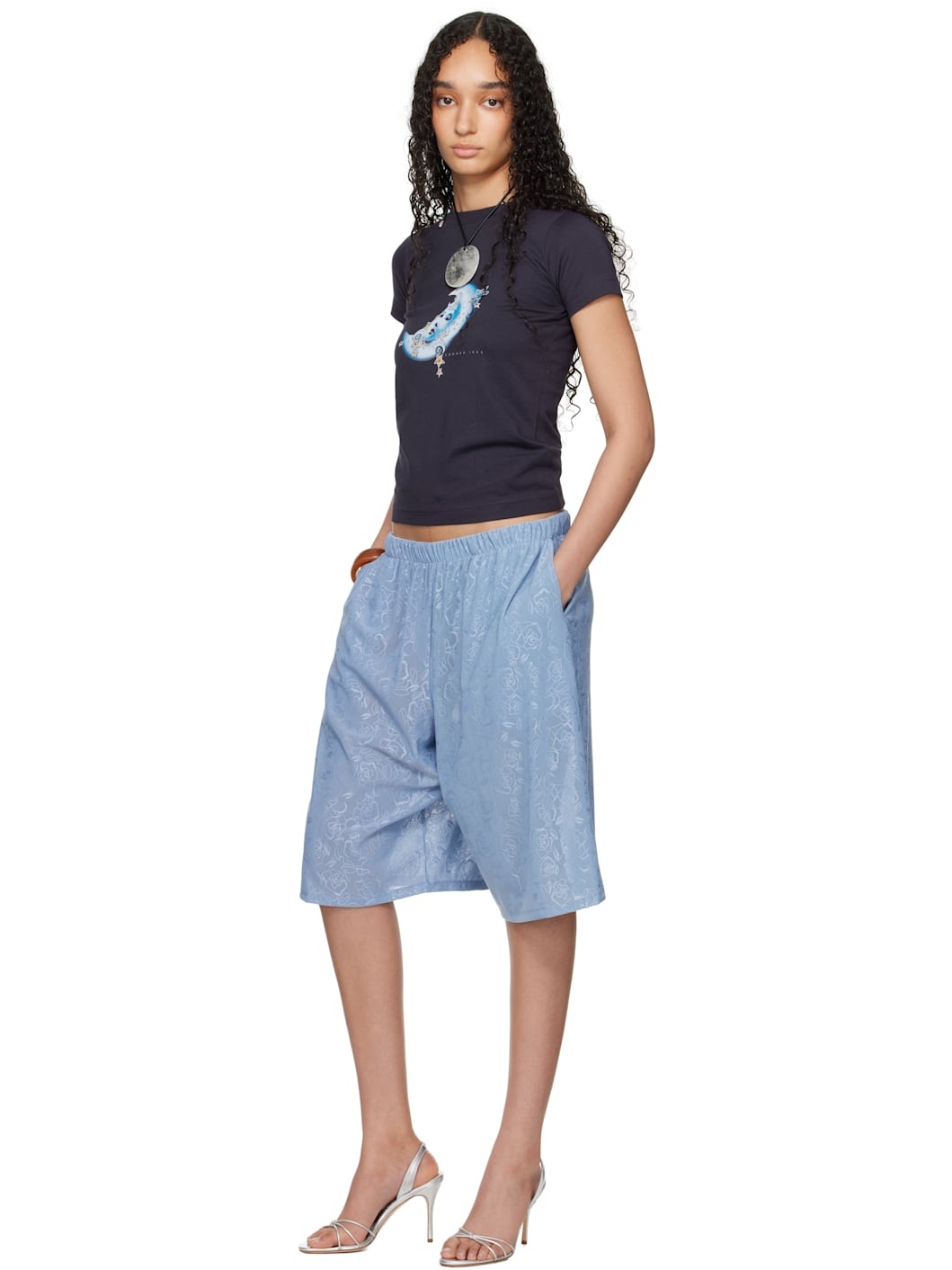 SSENSE Exclusive Blue Lace Basketball Shorts - 5