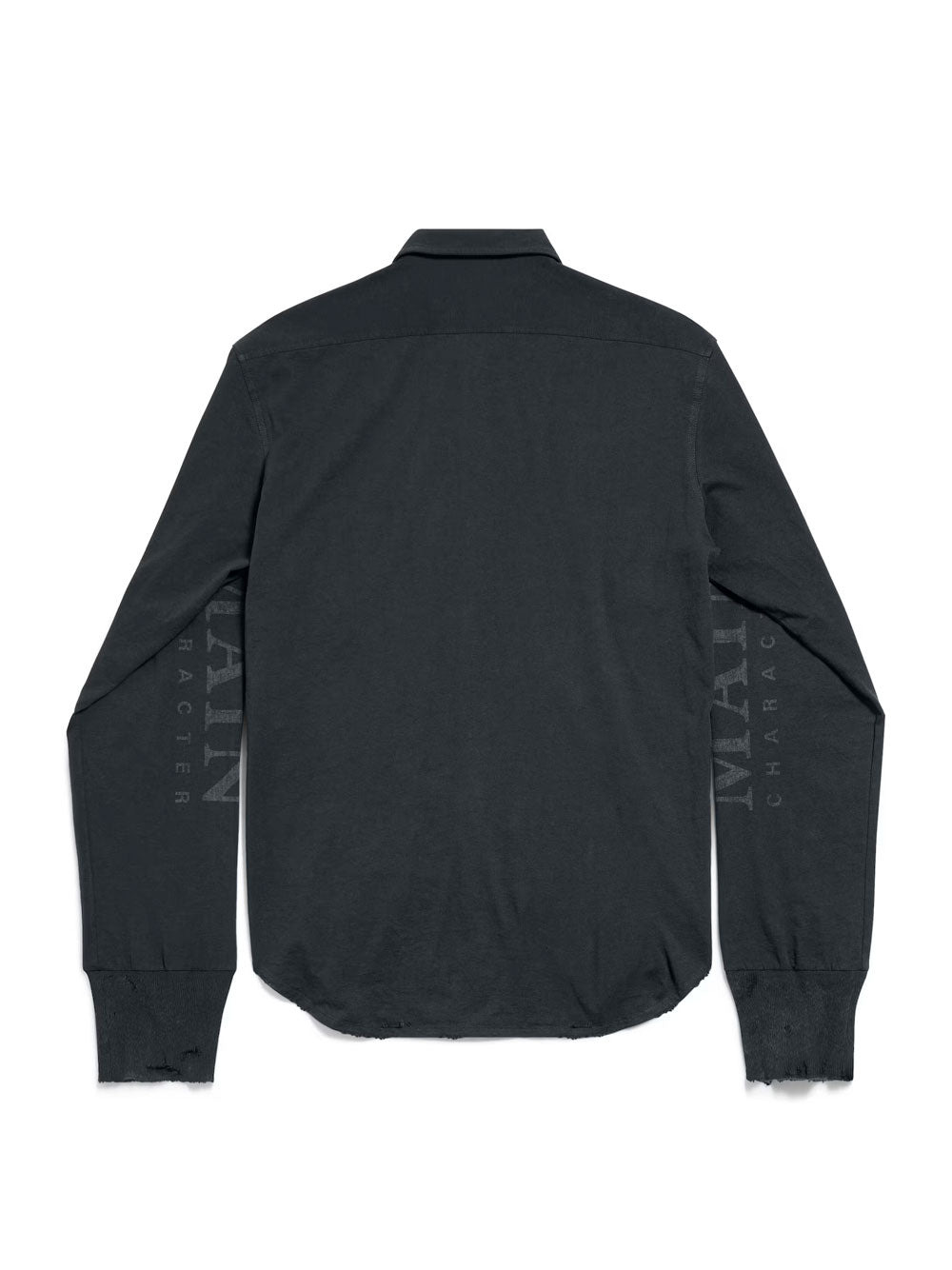 Main Character Artwork Long-Sleeved Jersey Polo Shirt - 2