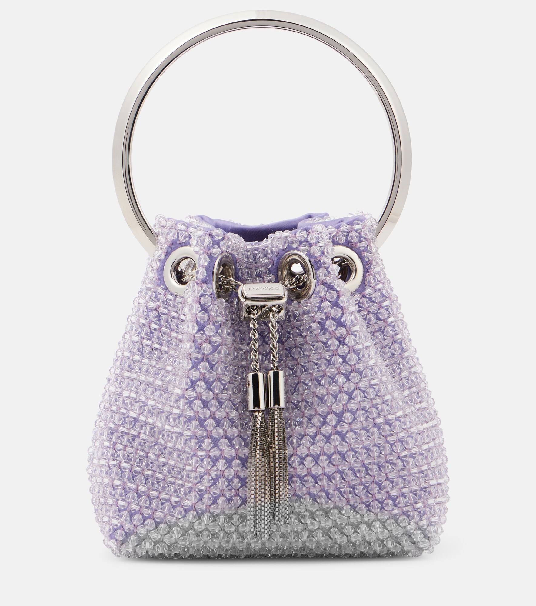 Bon Bon Micro embellished satin bucket bag - 1