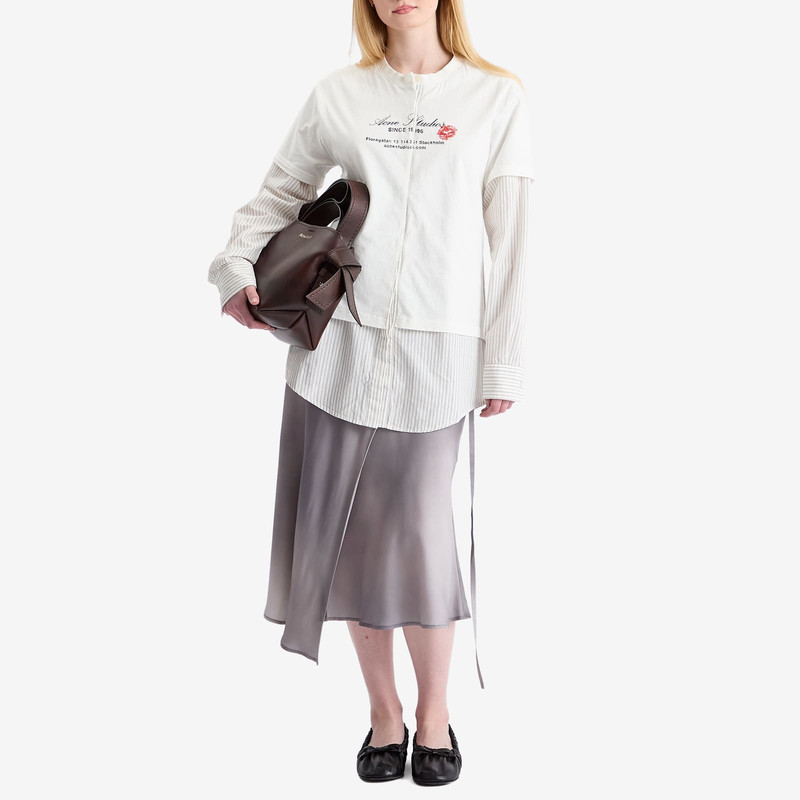 Acne Studios Acne Studios Eliah Double Layer Business Card Logo T-Shirt outlook